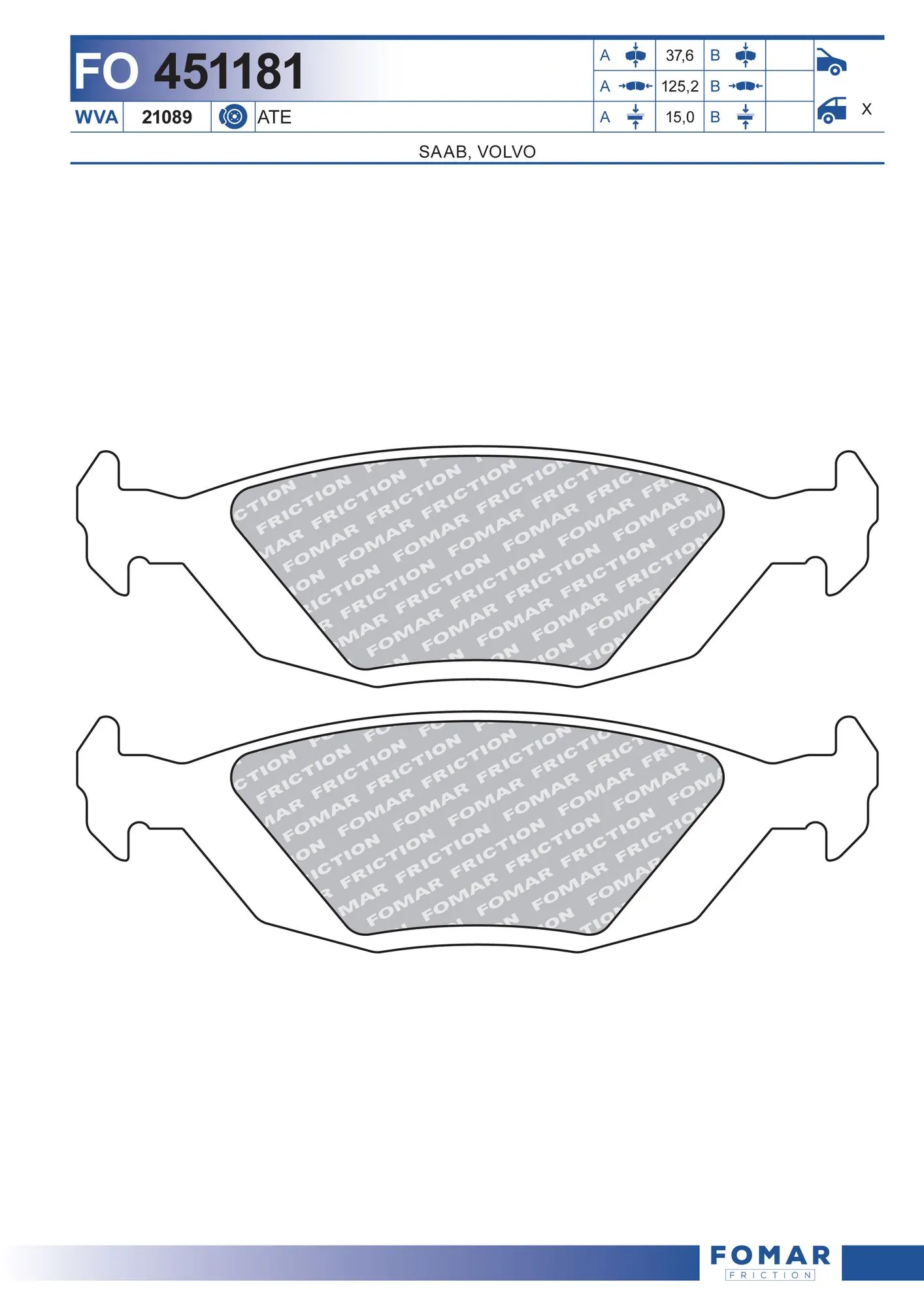 Brake Pad Set, disc brake
